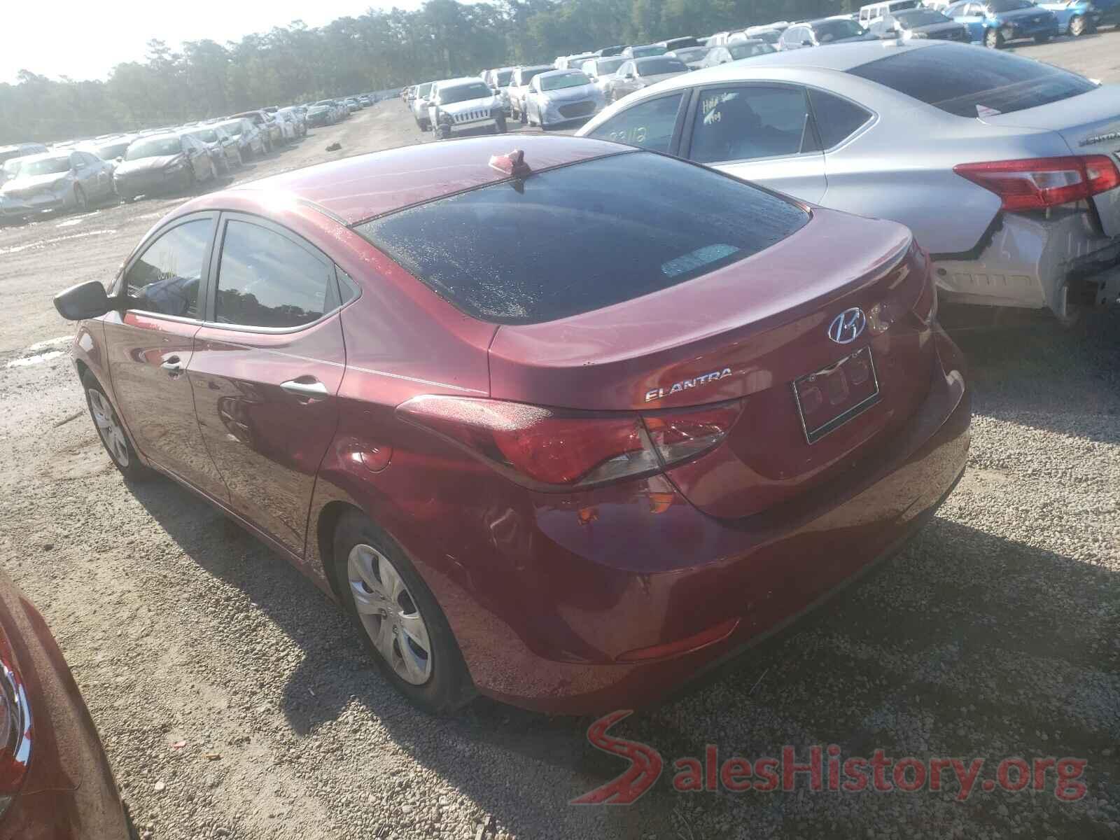 5NPDH4AE0GH780137 2016 HYUNDAI ELANTRA