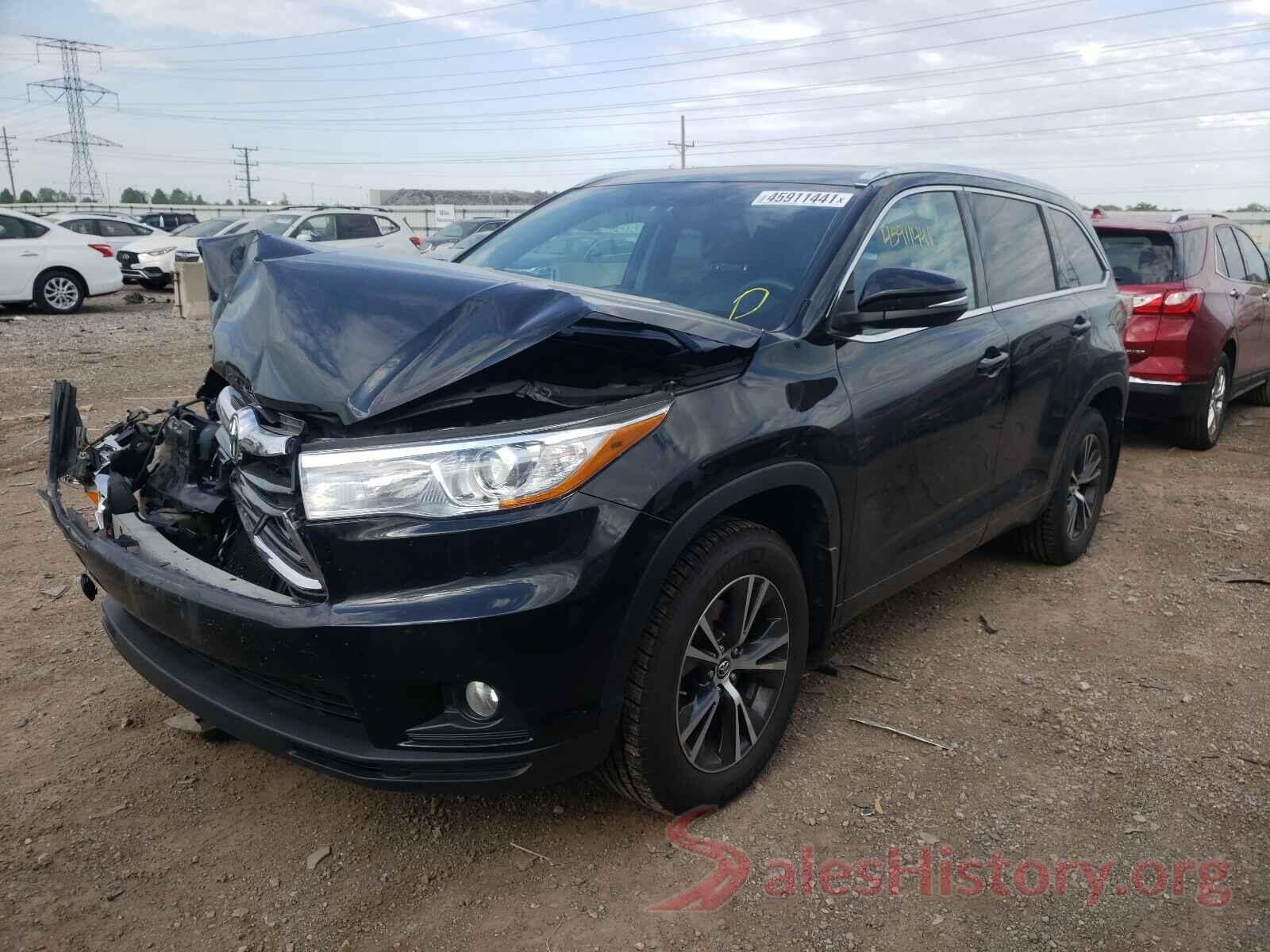 5TDJKRFH4GS263101 2016 TOYOTA HIGHLANDER