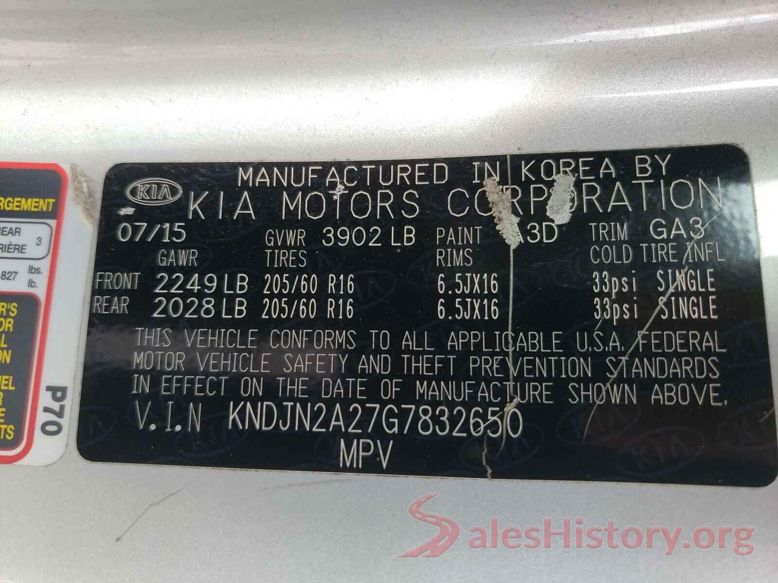 KNDJN2A27G7832650 2016 KIA SOUL