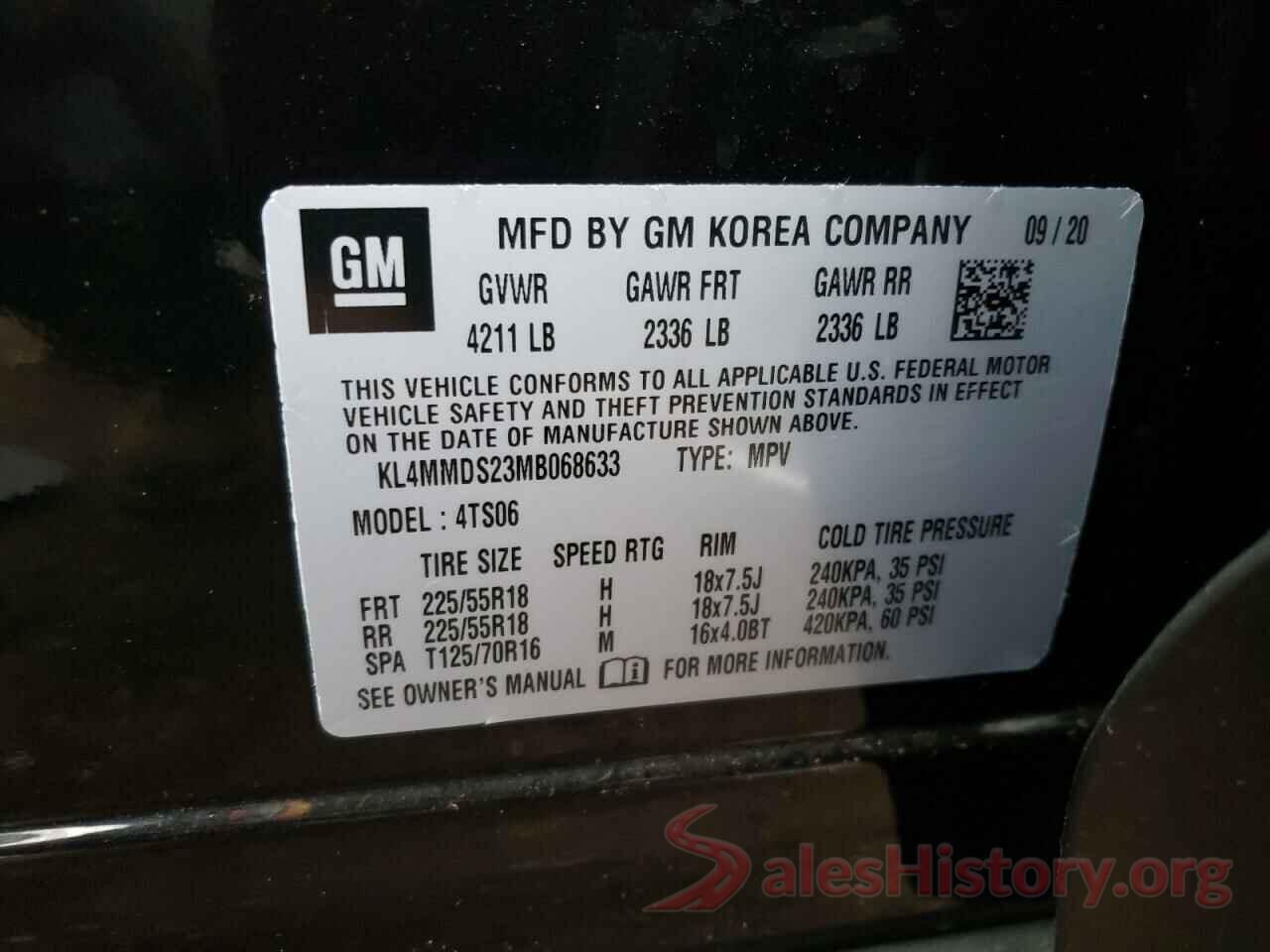 KL4MMDS23MB068633 2021 BUICK ENCORE