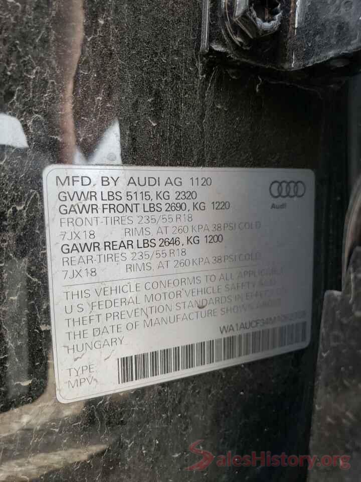 WA1AUCF34M1062765 2021 AUDI Q3