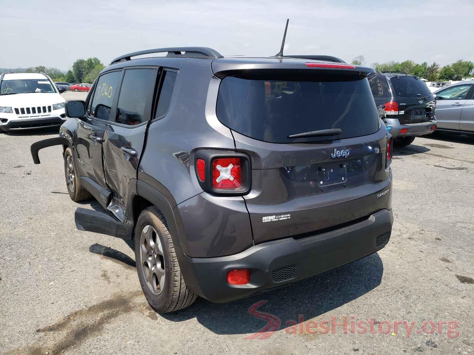 ZACCJAAB4HPF87261 2017 JEEP RENEGADE