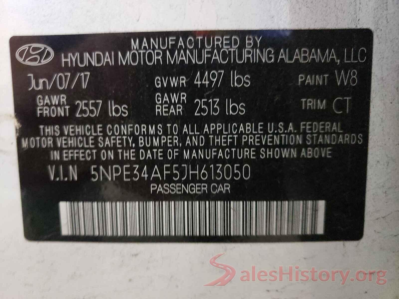 5NPE34AF5JH613050 2018 HYUNDAI SONATA