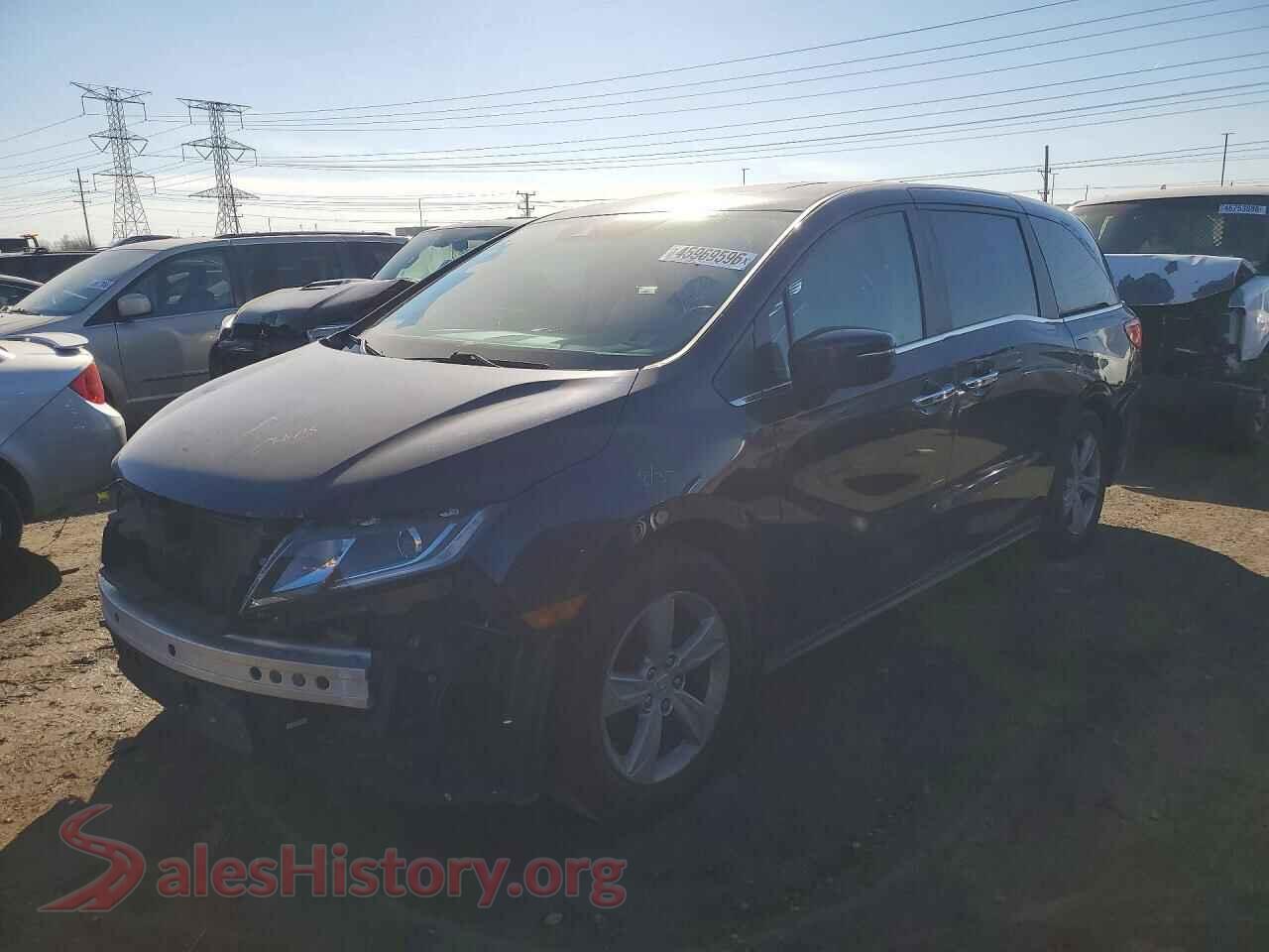 2018 HONDA ODYSSEY VIN 5FNRL6H7XJB078534, auction photo