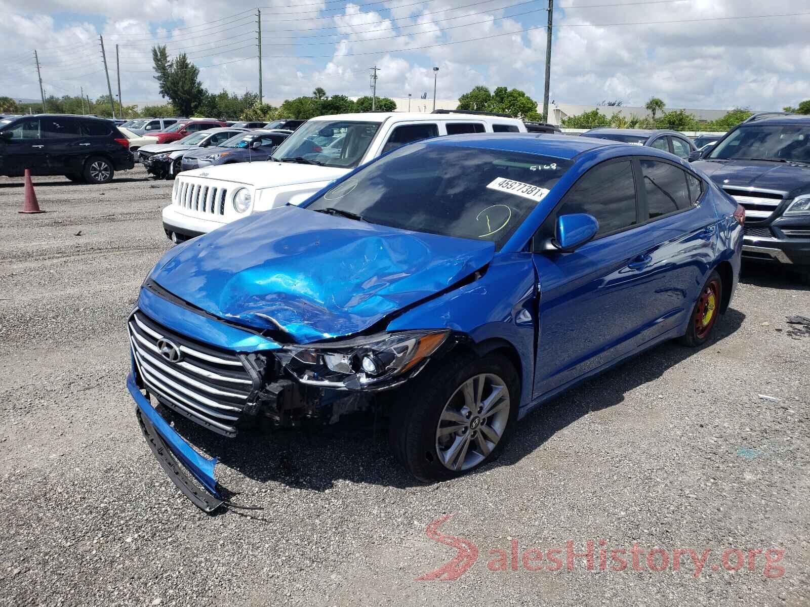 KMHD84LF0JU615168 2018 HYUNDAI ELANTRA