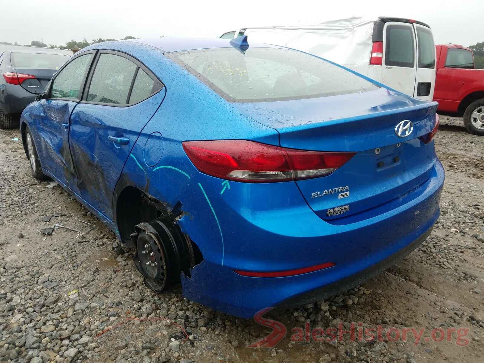 5NPD74LF2HH100605 2017 HYUNDAI ELANTRA