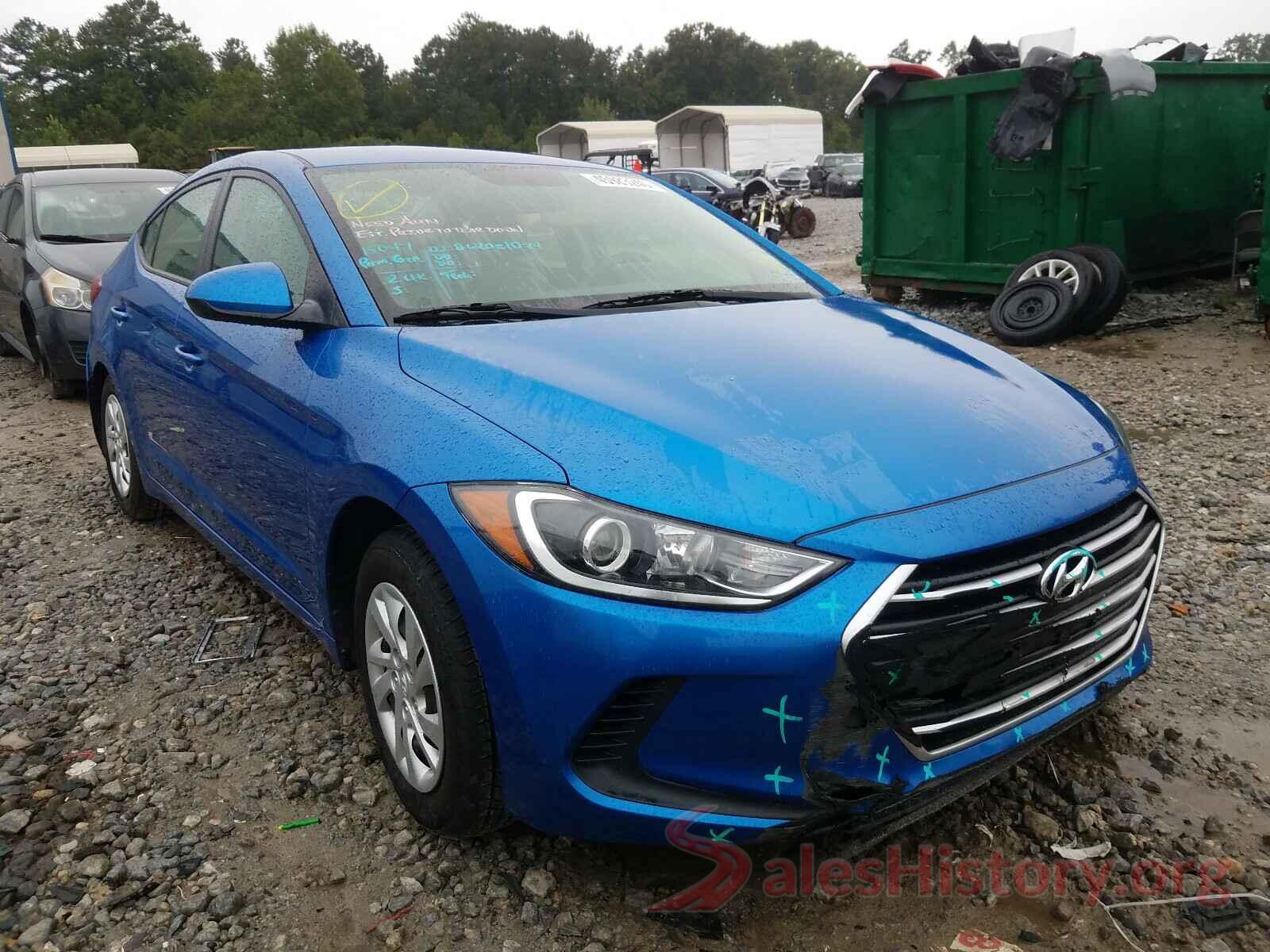 5NPD74LF2HH100605 2017 HYUNDAI ELANTRA