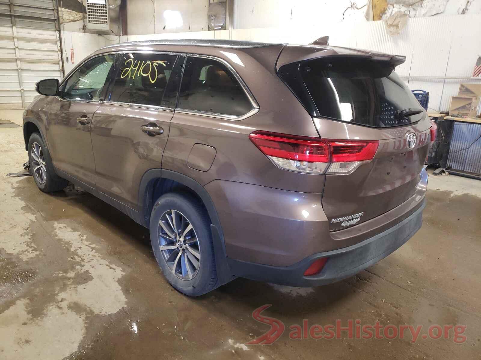 5TDJZRFH1KS949780 2019 TOYOTA HIGHLANDER