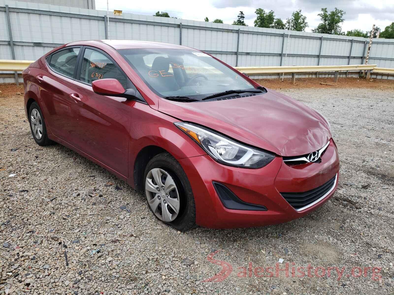 5NPDH4AE7GH777820 2016 HYUNDAI ELANTRA