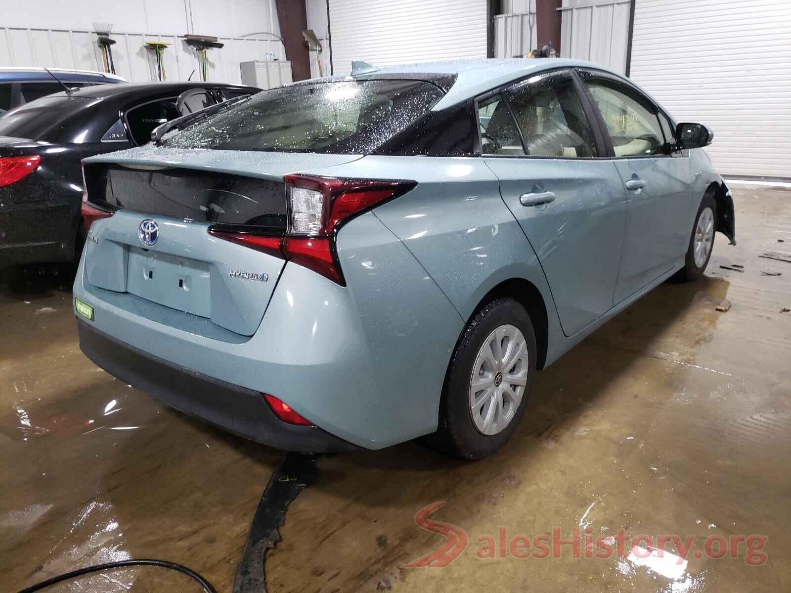 JTDKARFU5K3086556 2019 TOYOTA PRIUS