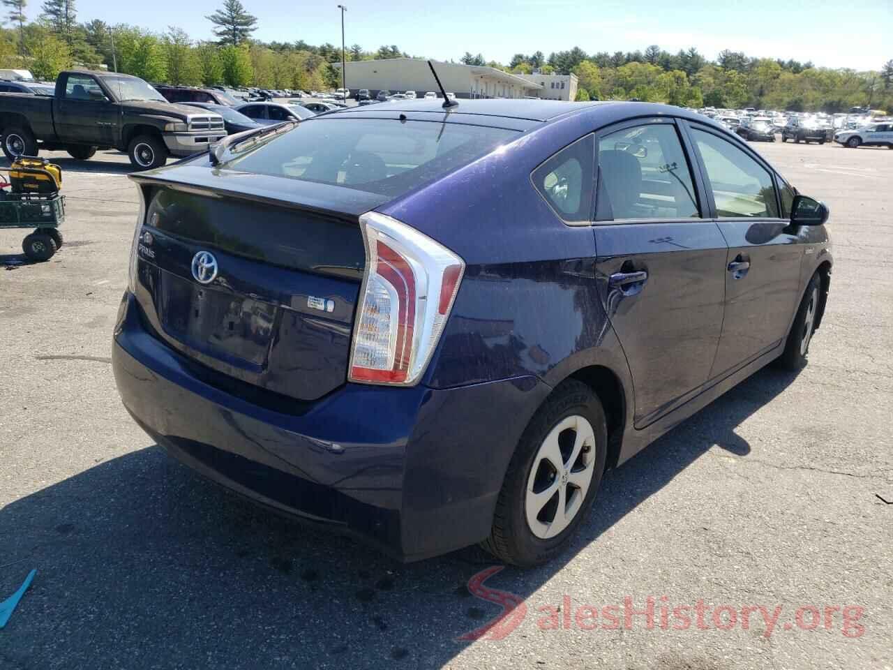 JTDKN3DUXD0350718 2013 TOYOTA PRIUS