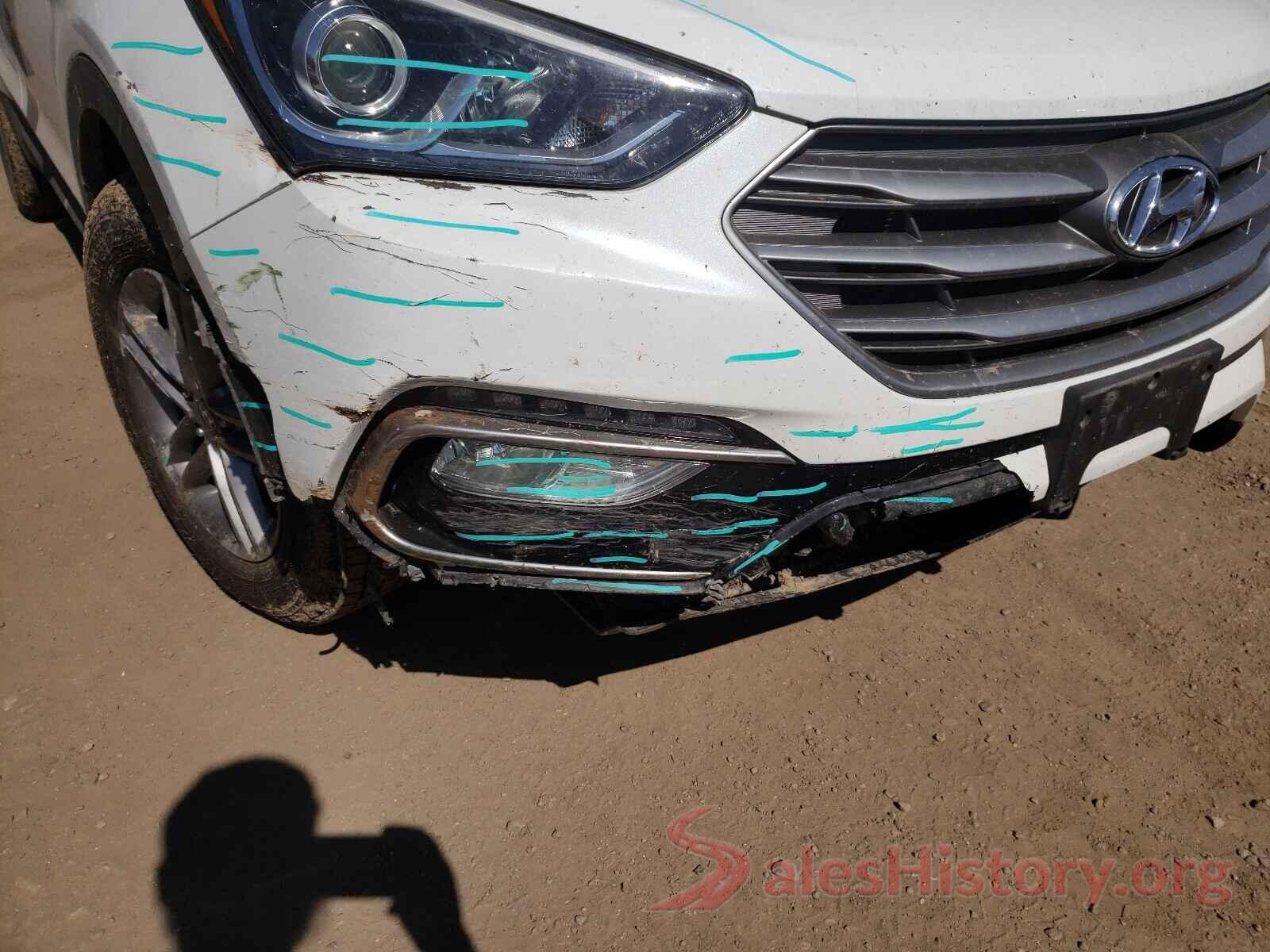 5NMZUDLB7HH011265 2017 HYUNDAI SANTA FE