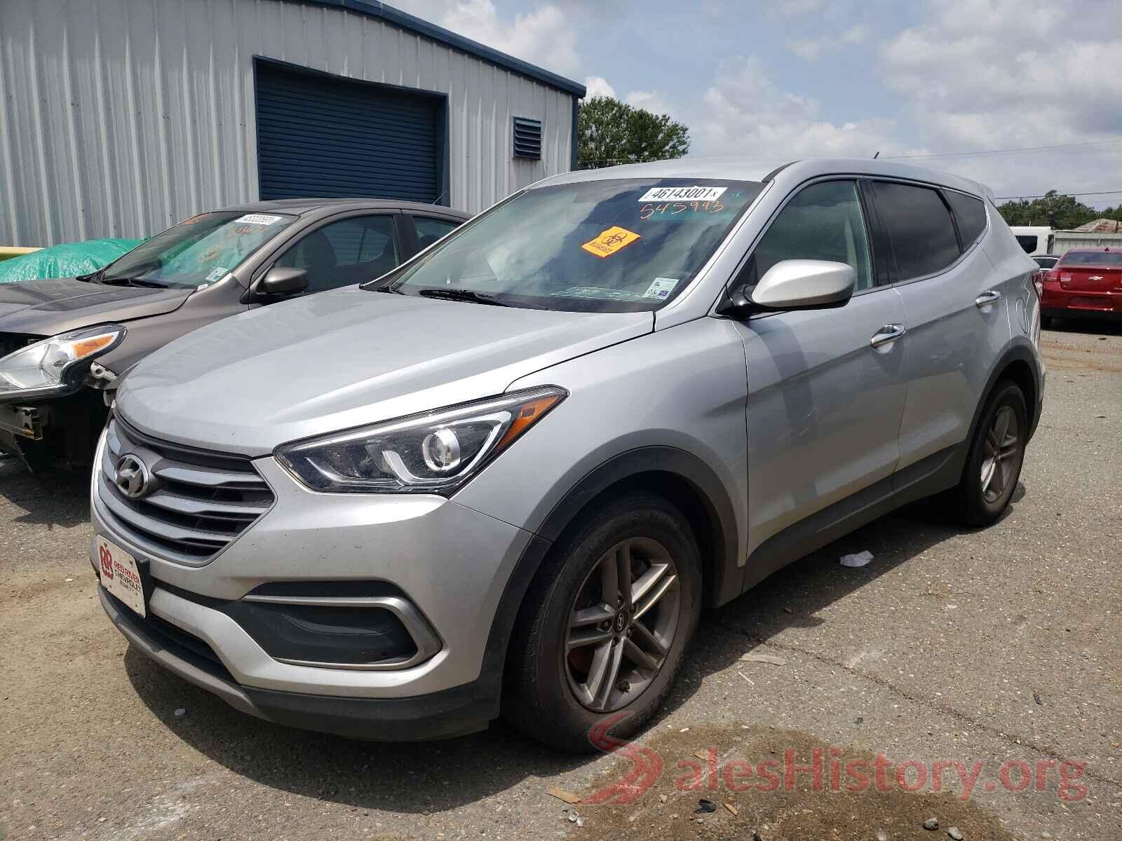 5XYZTDLBXJG545993 2018 HYUNDAI SANTA FE