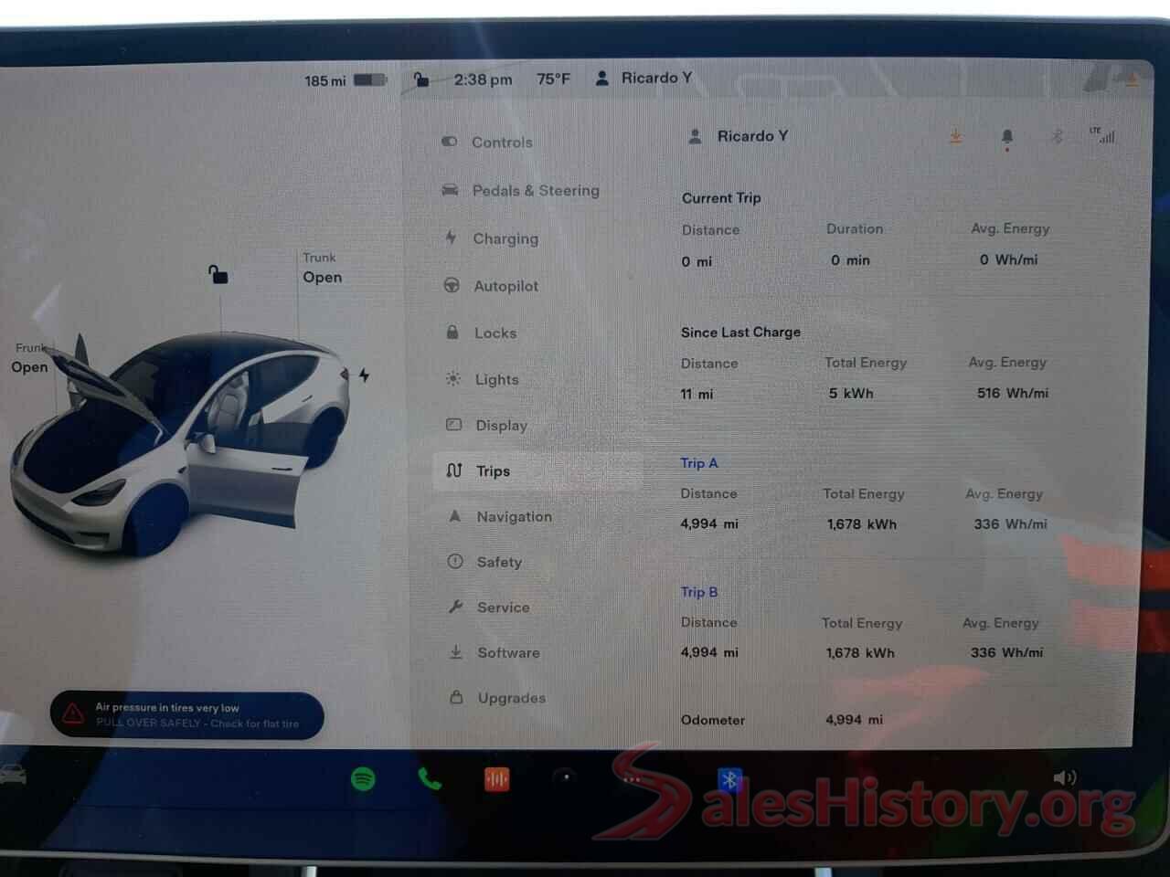 5YJYGDEEXMF068033 2021 TESLA MODEL Y