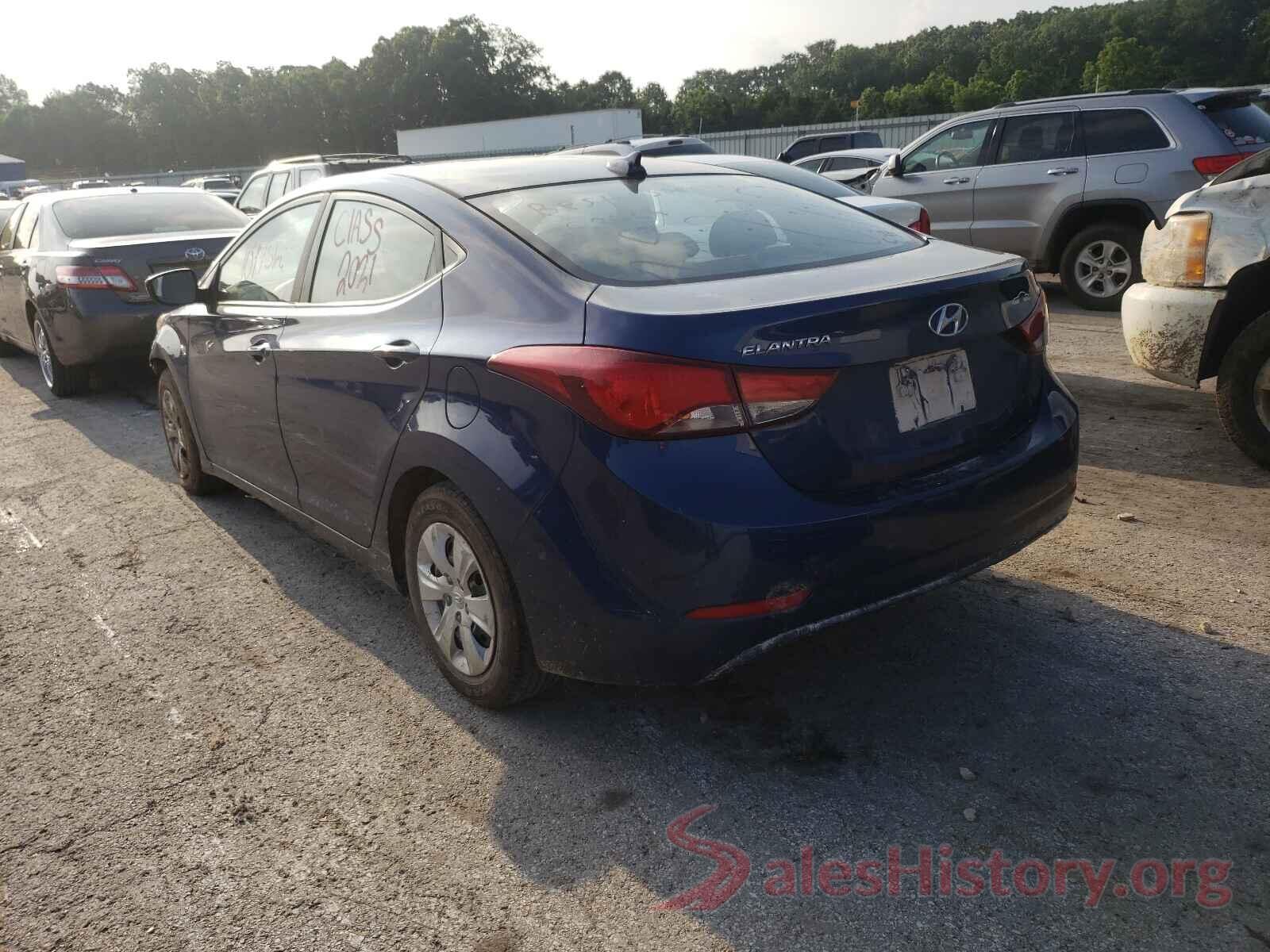 5NPDH4AE0GH672861 2016 HYUNDAI ELANTRA