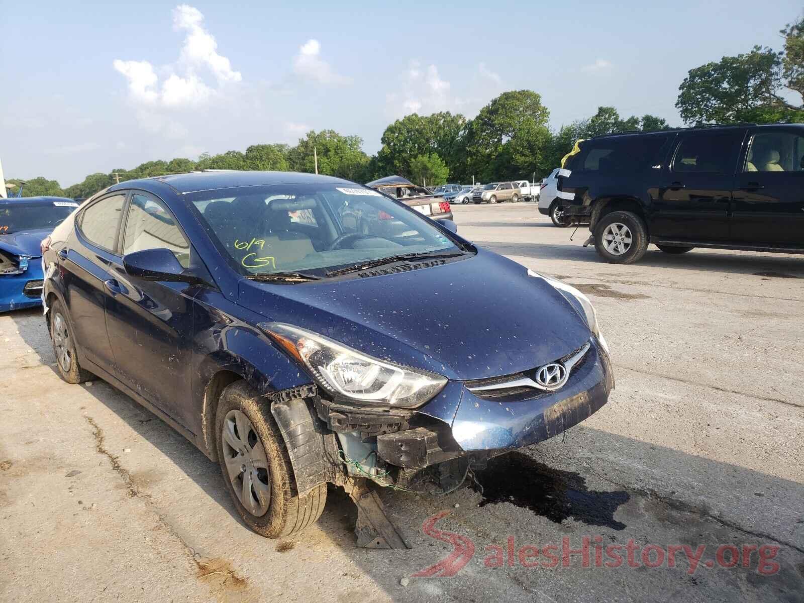 5NPDH4AE0GH672861 2016 HYUNDAI ELANTRA