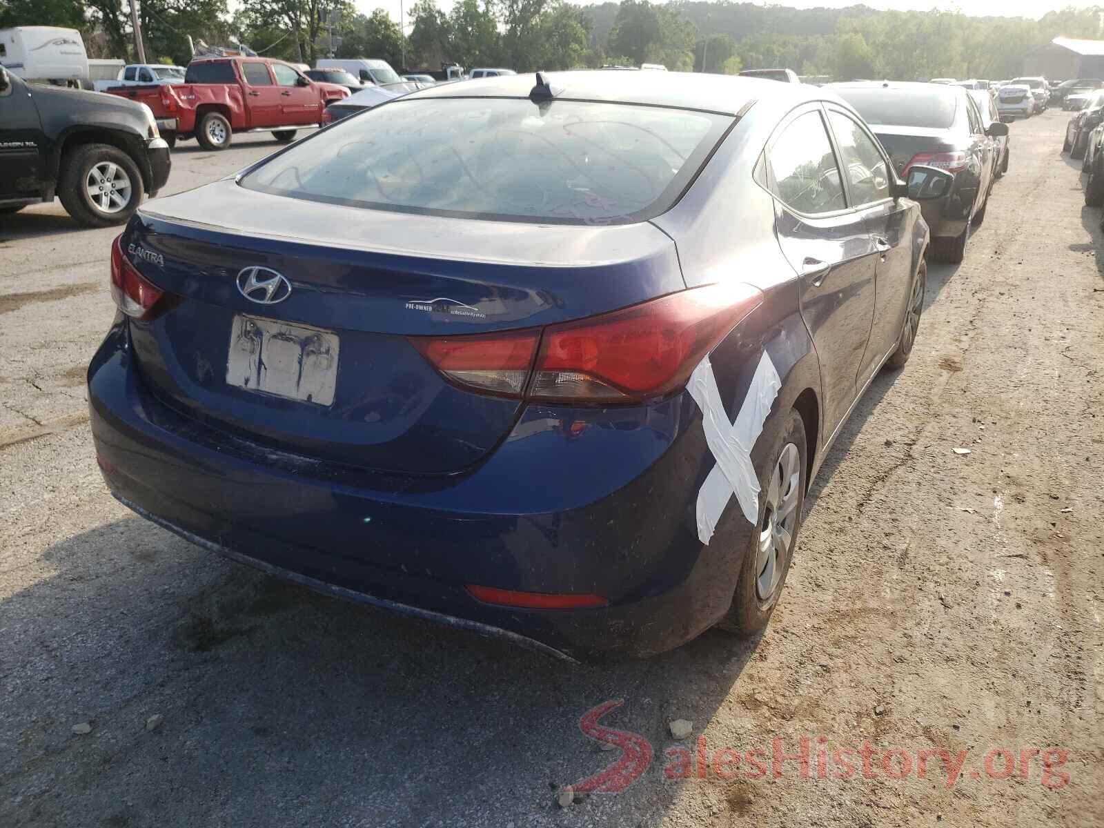 5NPDH4AE0GH672861 2016 HYUNDAI ELANTRA