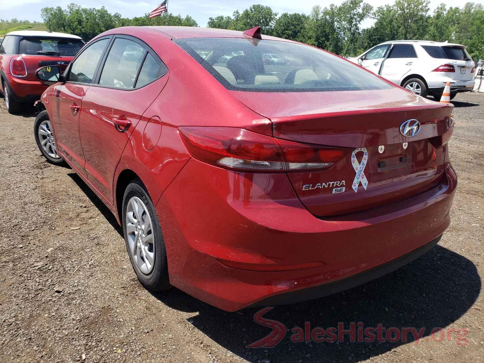 KMHD74LF2HU431136 2017 HYUNDAI ELANTRA