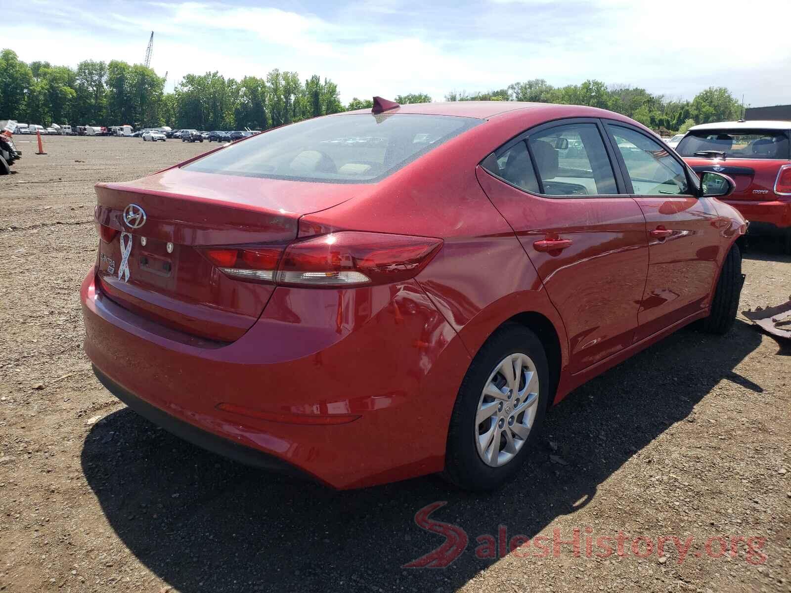 KMHD74LF2HU431136 2017 HYUNDAI ELANTRA