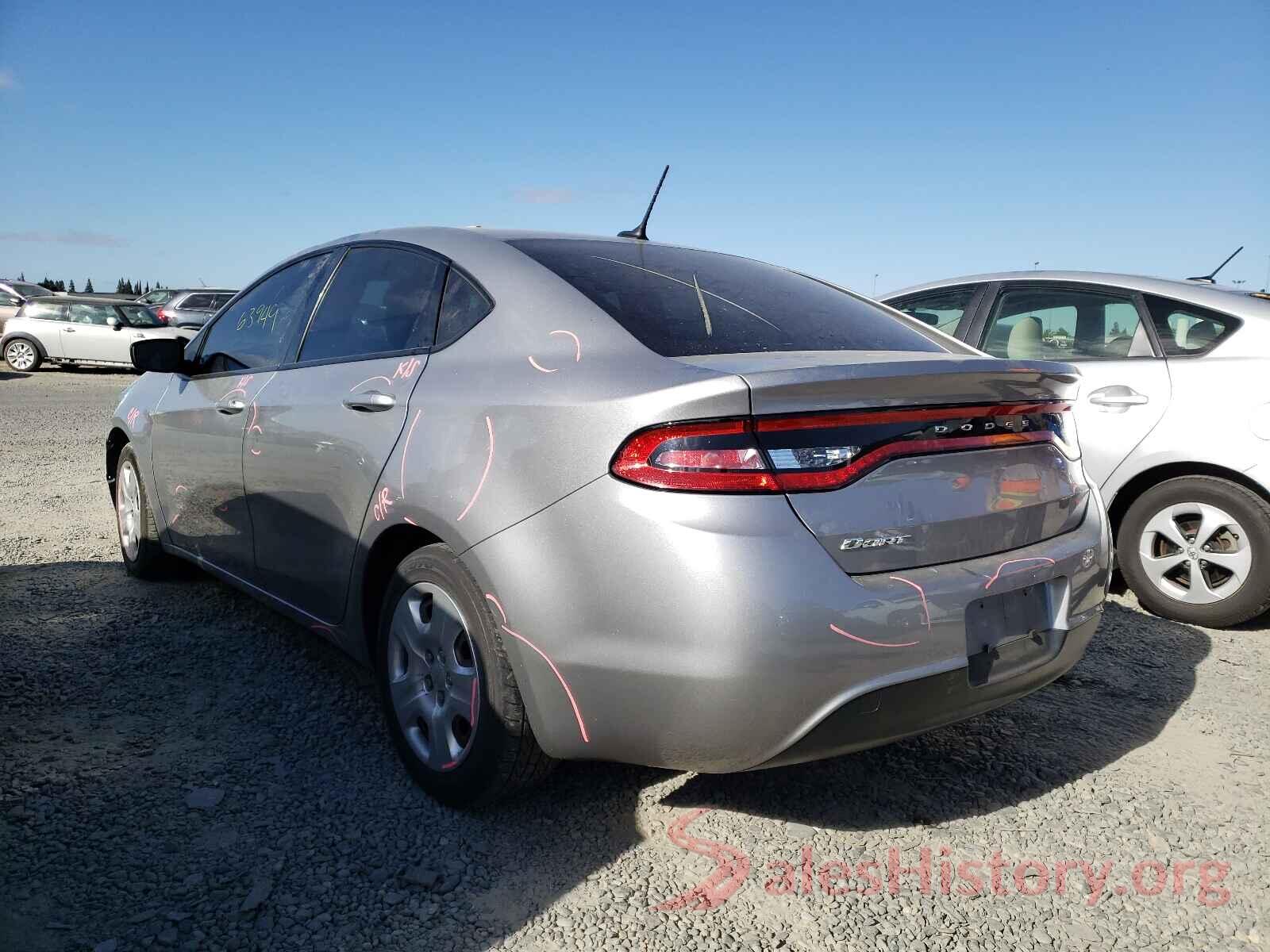 1C3CDFAA2GD540162 2016 DODGE DART