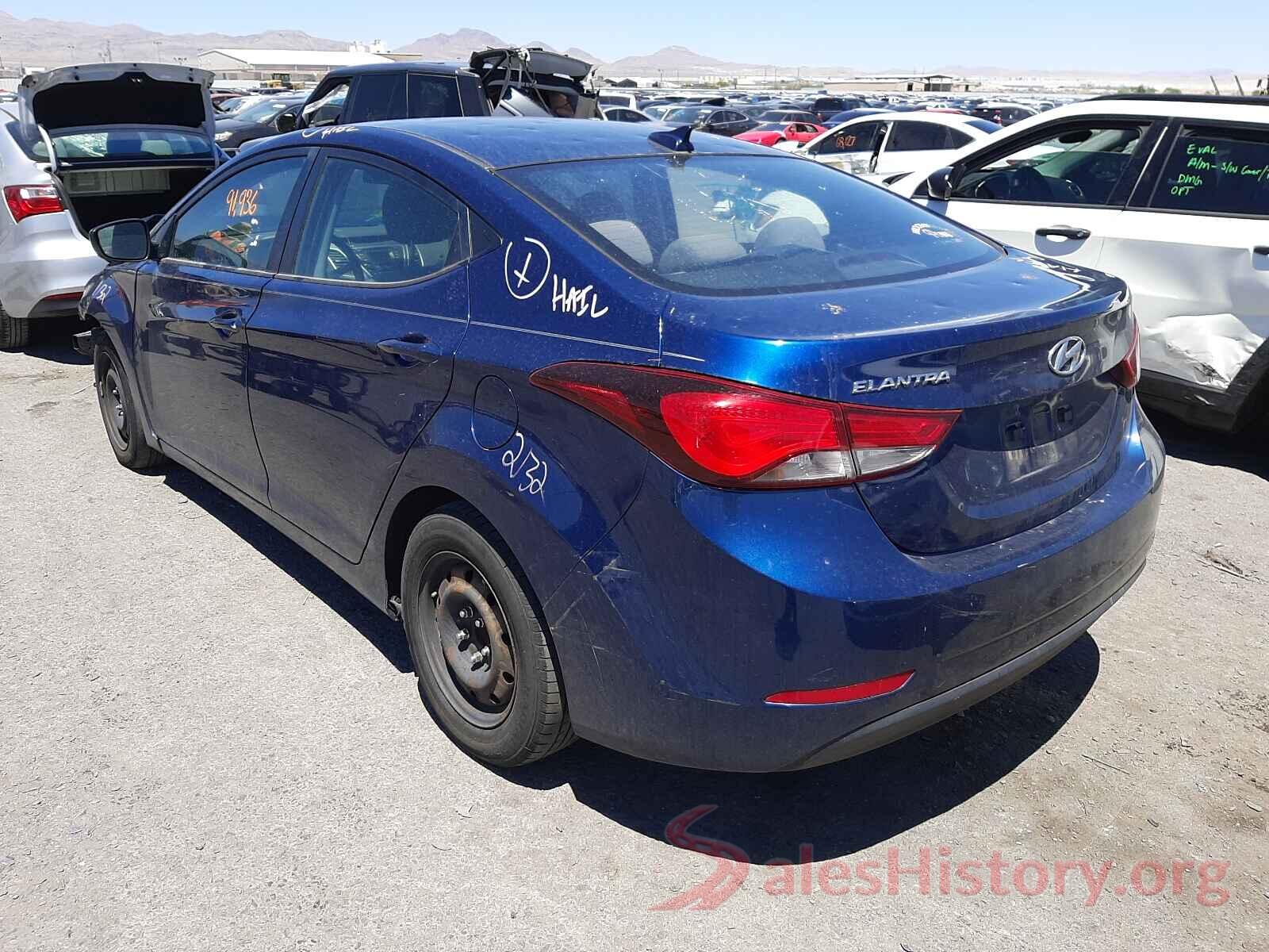 5NPDH4AE6GH703501 2016 HYUNDAI ELANTRA