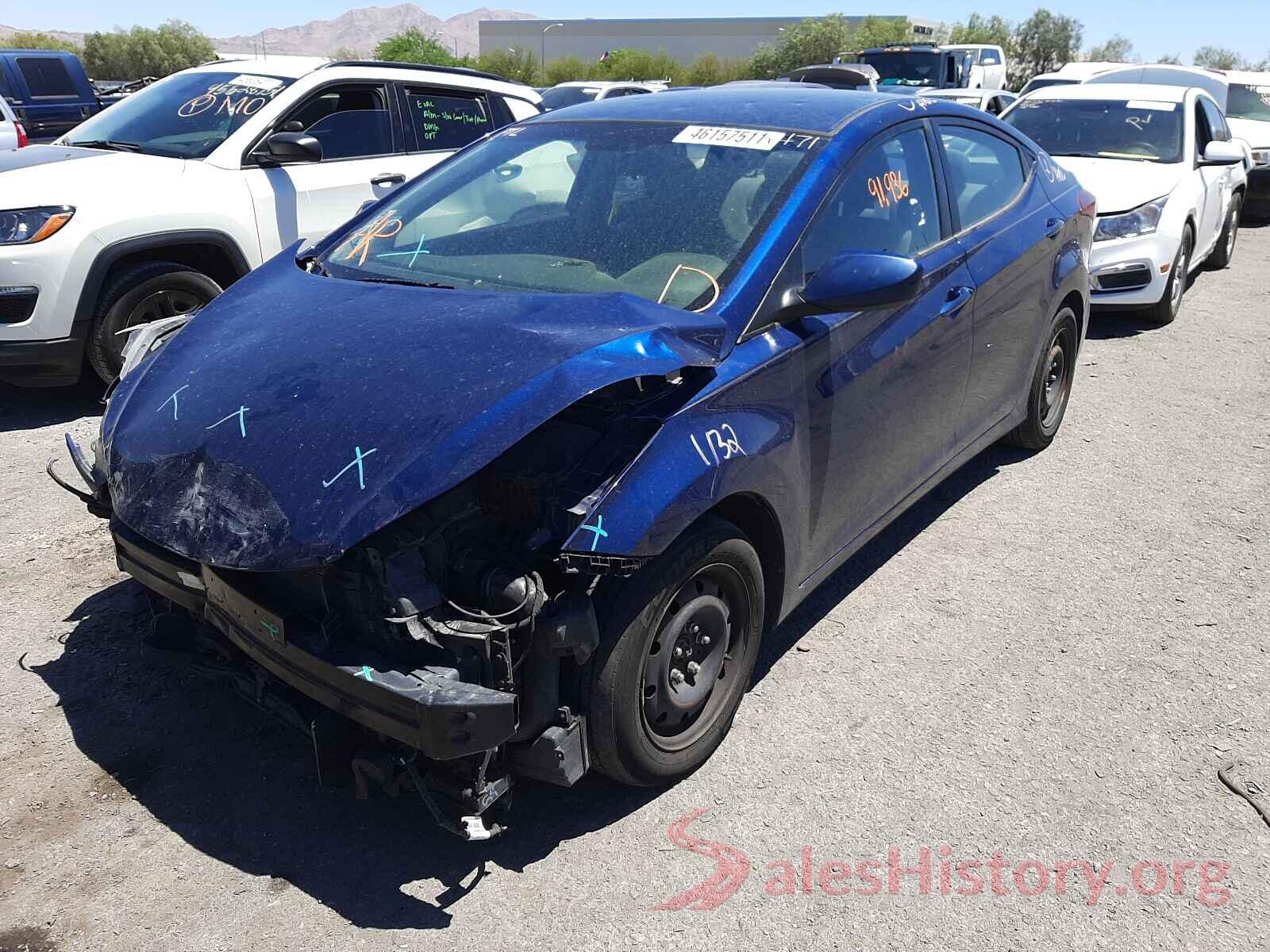 5NPDH4AE6GH703501 2016 HYUNDAI ELANTRA