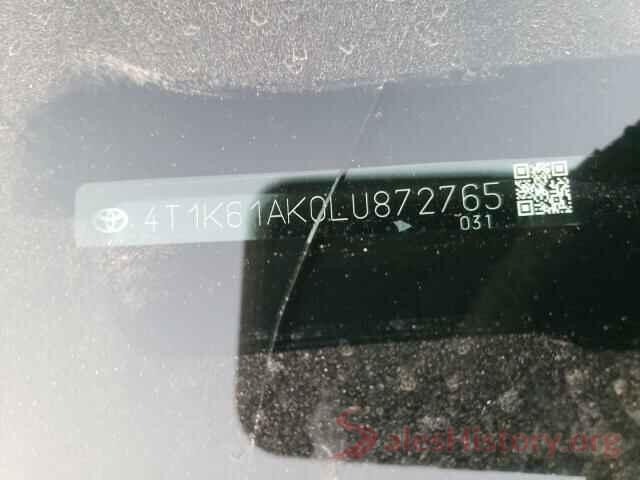 4T1K61AK0LU872765 2020 TOYOTA CAMRY