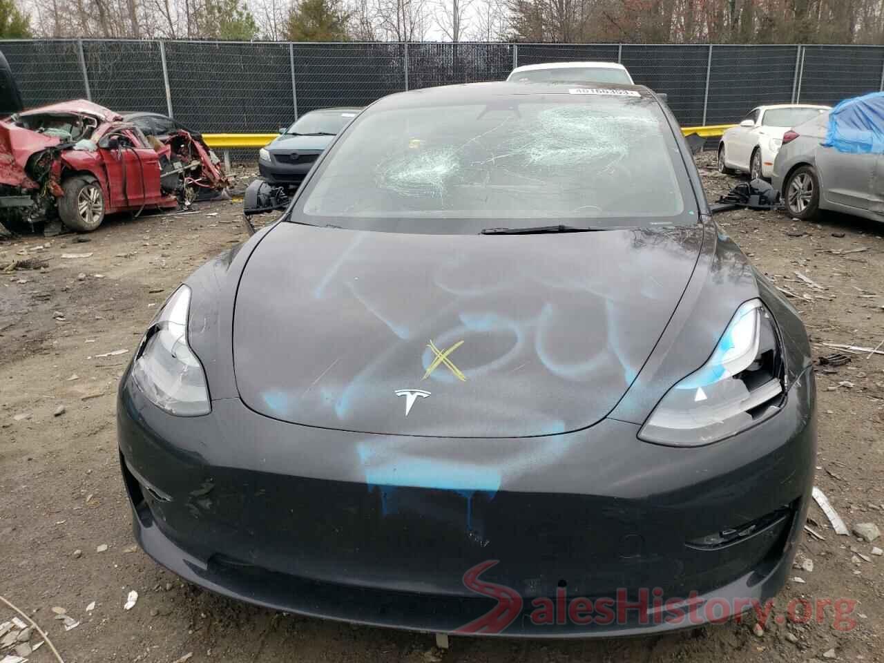 5YJ3E1EB7NF105612 2022 TESLA MODEL 3