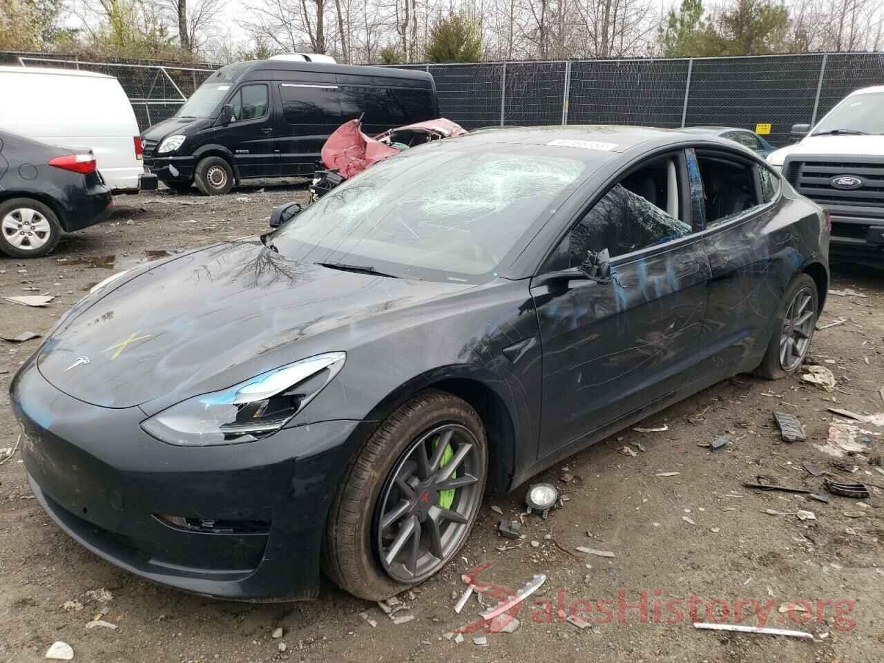 5YJ3E1EB7NF105612 2022 TESLA MODEL 3