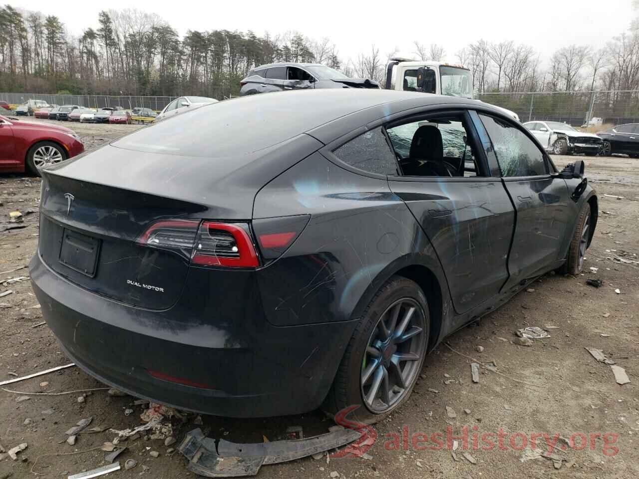 5YJ3E1EB7NF105612 2022 TESLA MODEL 3