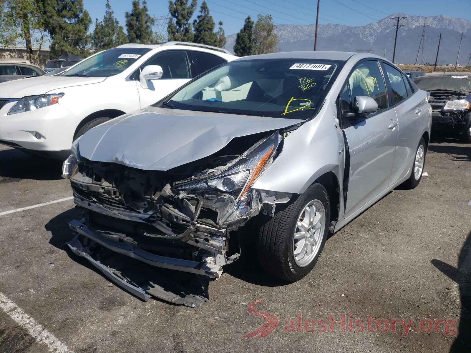 JTDKBRFU6H3038747 2017 TOYOTA PRIUS