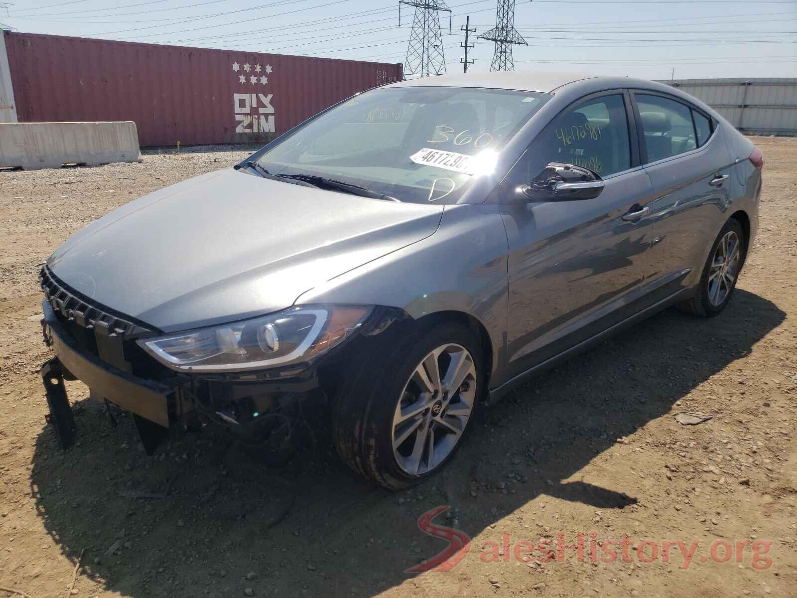 KMHD84LF2JU711870 2018 HYUNDAI ELANTRA