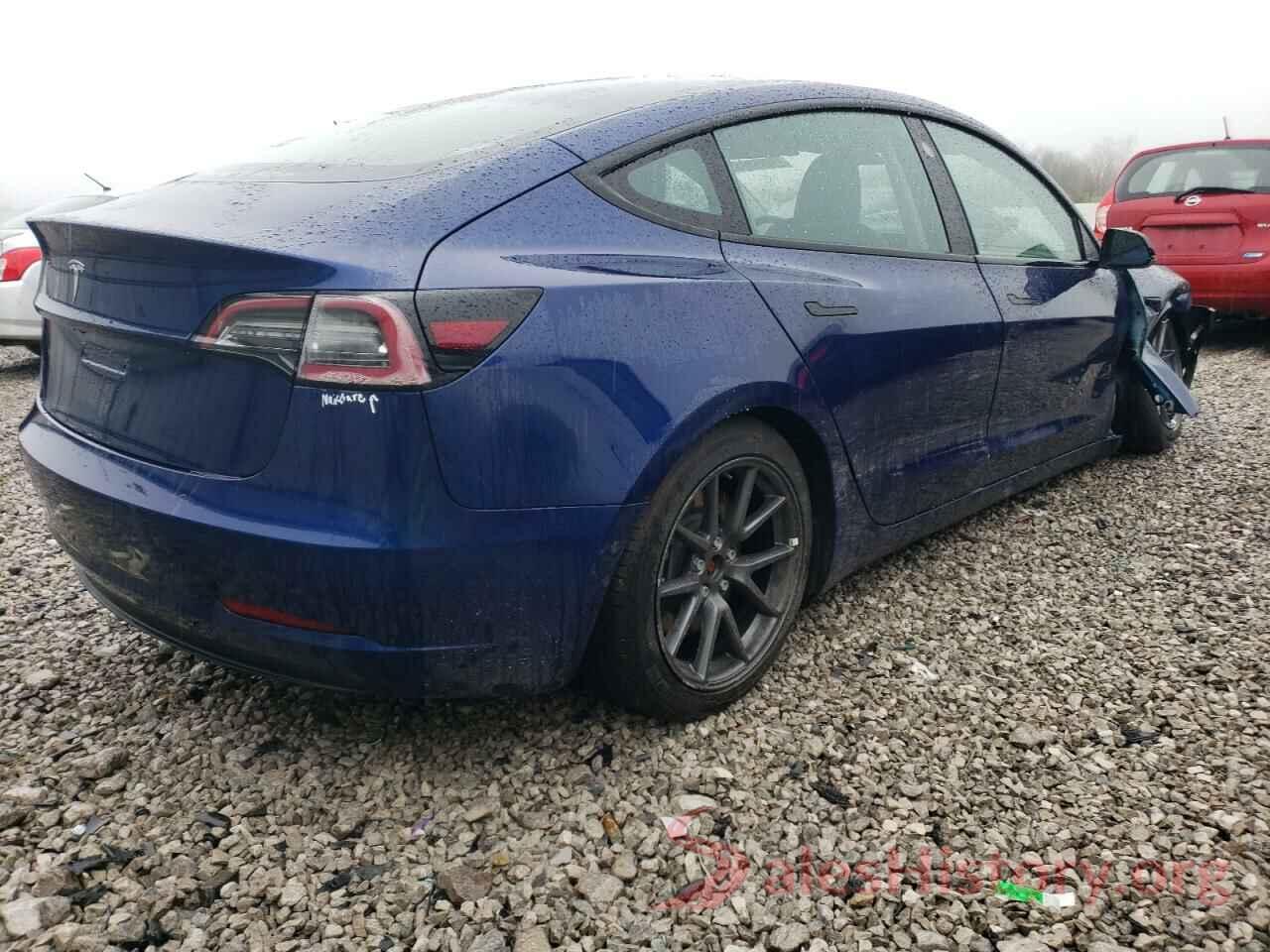 5YJ3E1EA4NF372536 2022 TESLA MODEL 3