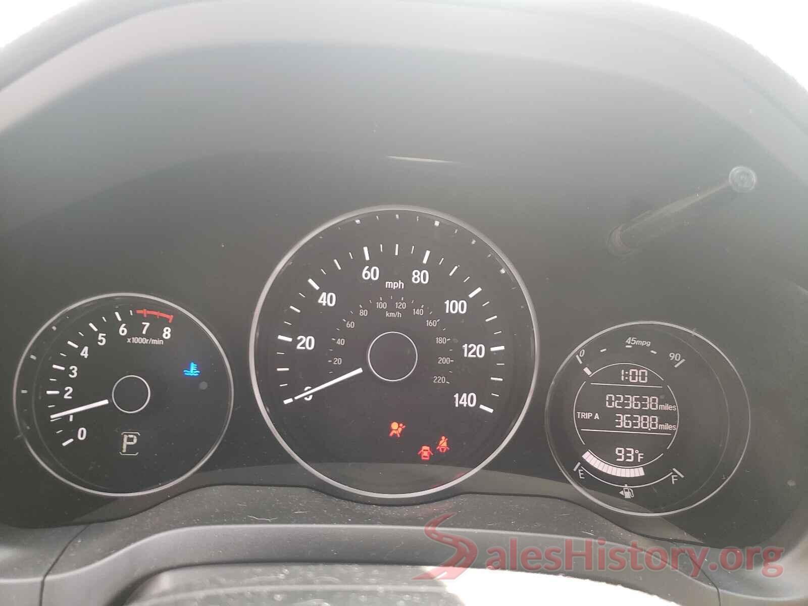 3CZRU5H19KM729596 2019 HONDA HR-V