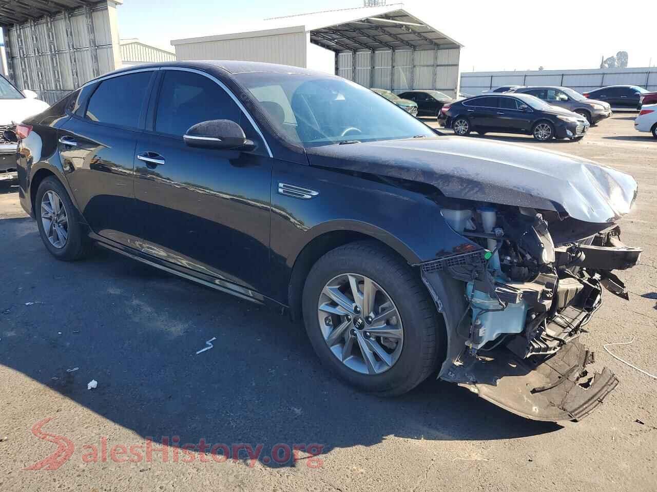 2019 KIA OPTIMA VIN 5XXGT4L34KG287847, rear 3/4 view
