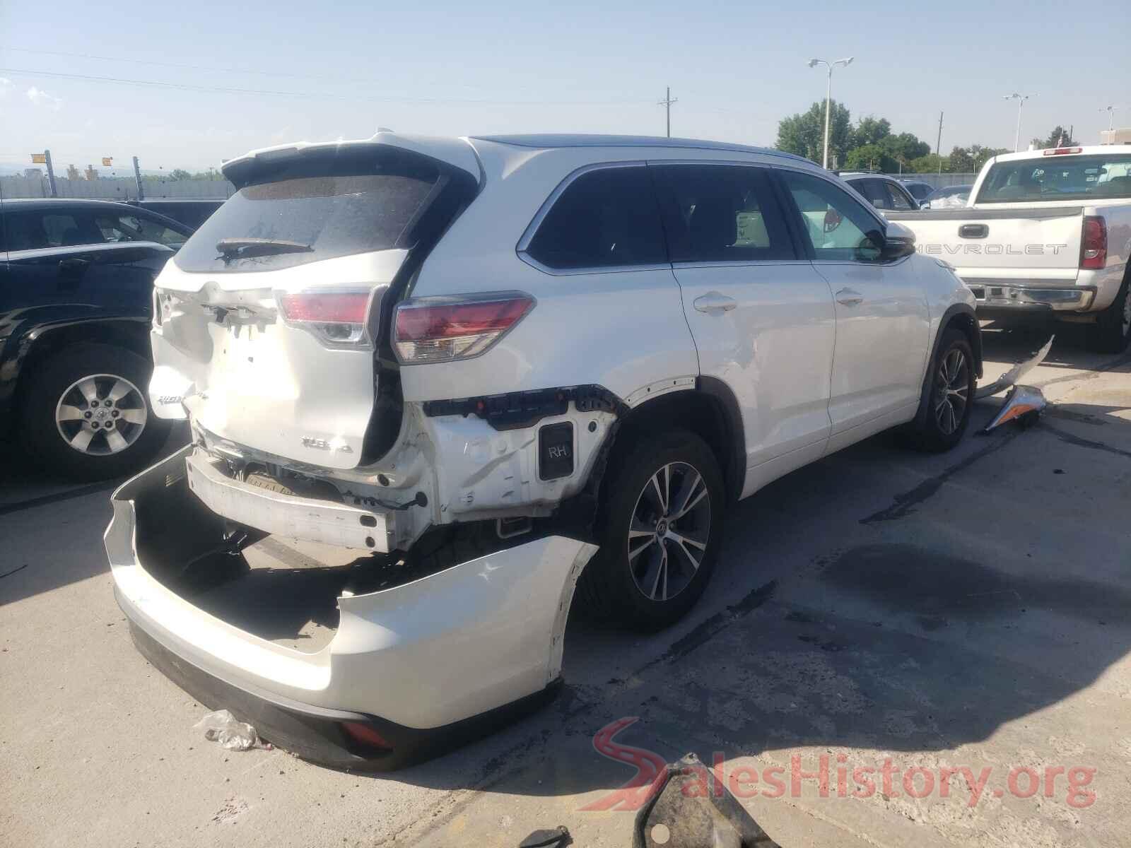 5TDJKRFH8GS318729 2016 TOYOTA HIGHLANDER