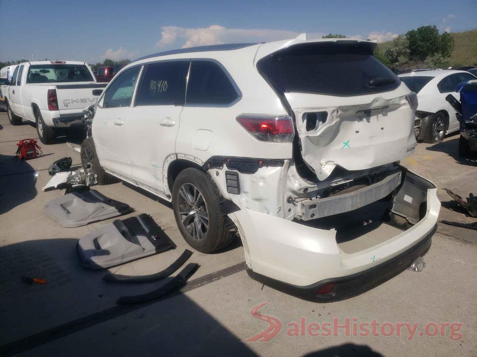 5TDJKRFH8GS318729 2016 TOYOTA HIGHLANDER