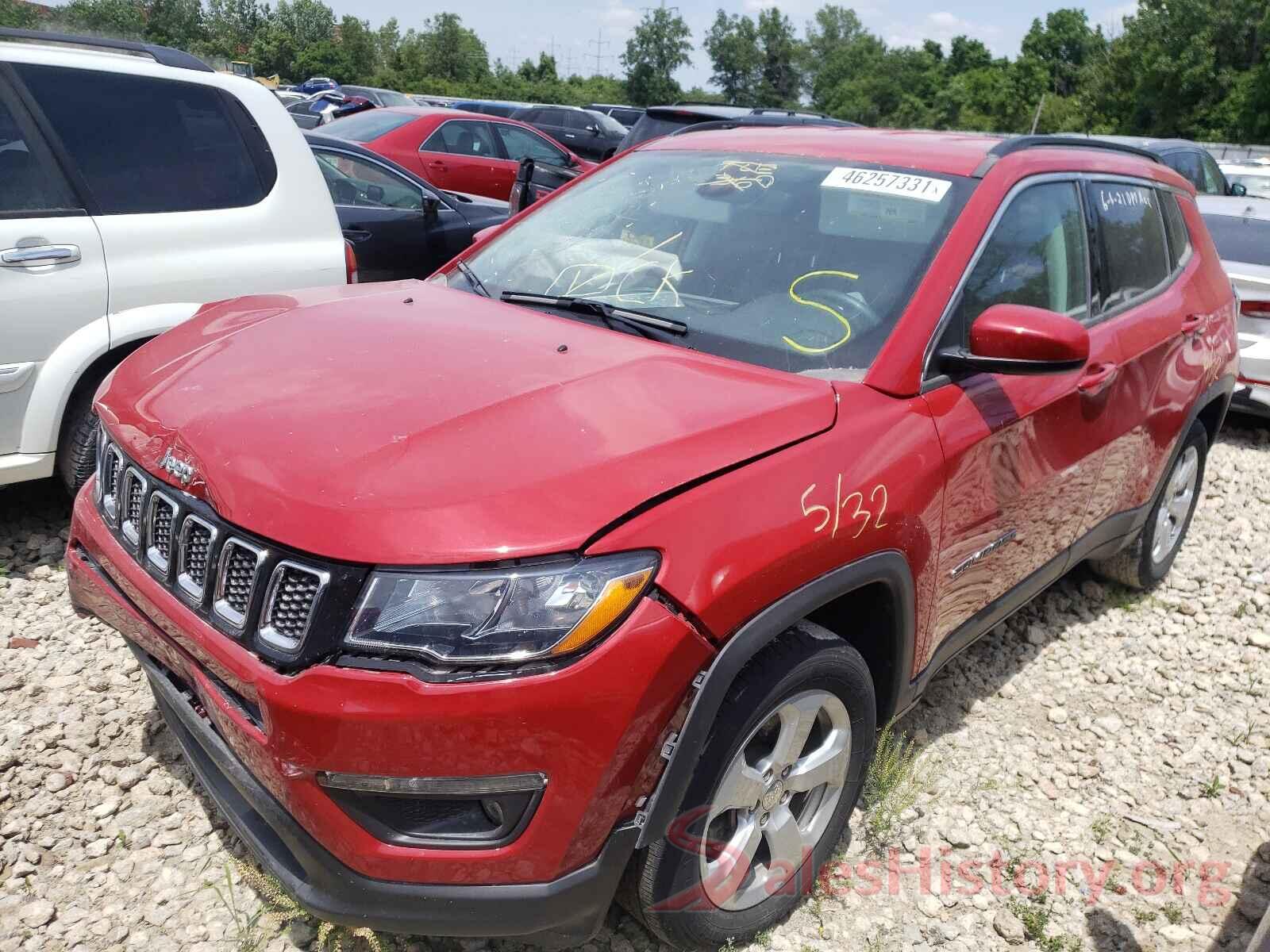 3C4NJCBB0KT750524 2019 JEEP COMPASS