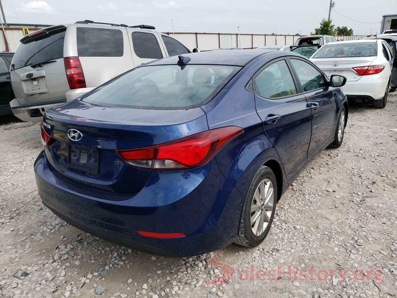 5NPDH4AE7GH680701 2016 HYUNDAI ELANTRA