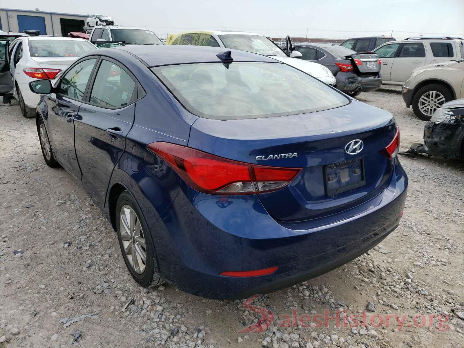 5NPDH4AE7GH680701 2016 HYUNDAI ELANTRA