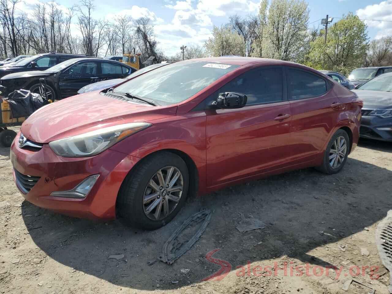 5NPDH4AE0EH536629 2014 HYUNDAI ELANTRA