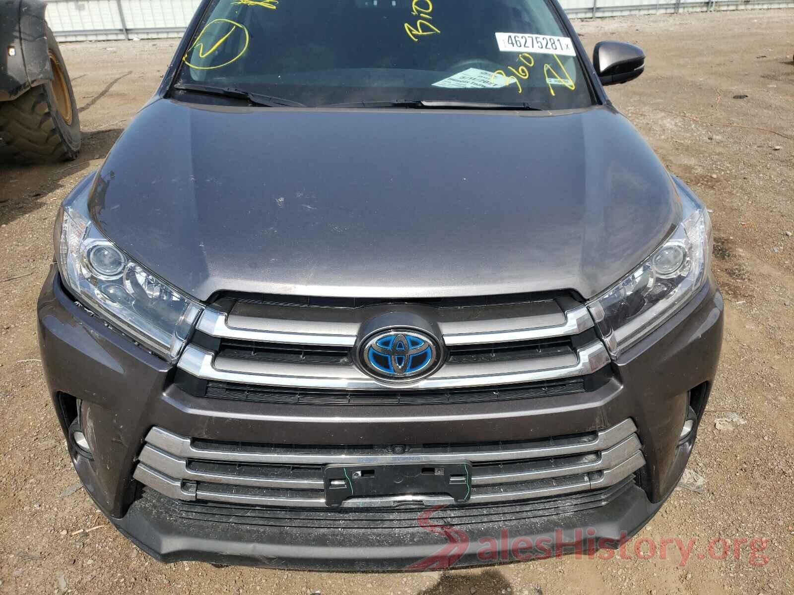 5TDDGRFHXKS070779 2019 TOYOTA HIGHLANDER