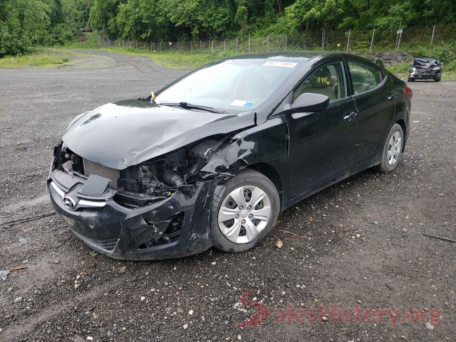 5NPDH4AE8GH771816 2016 HYUNDAI ELANTRA