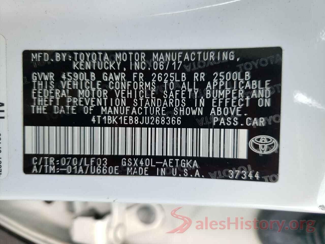 4T1B11HKXKU190561 2019 TOYOTA CAMRY