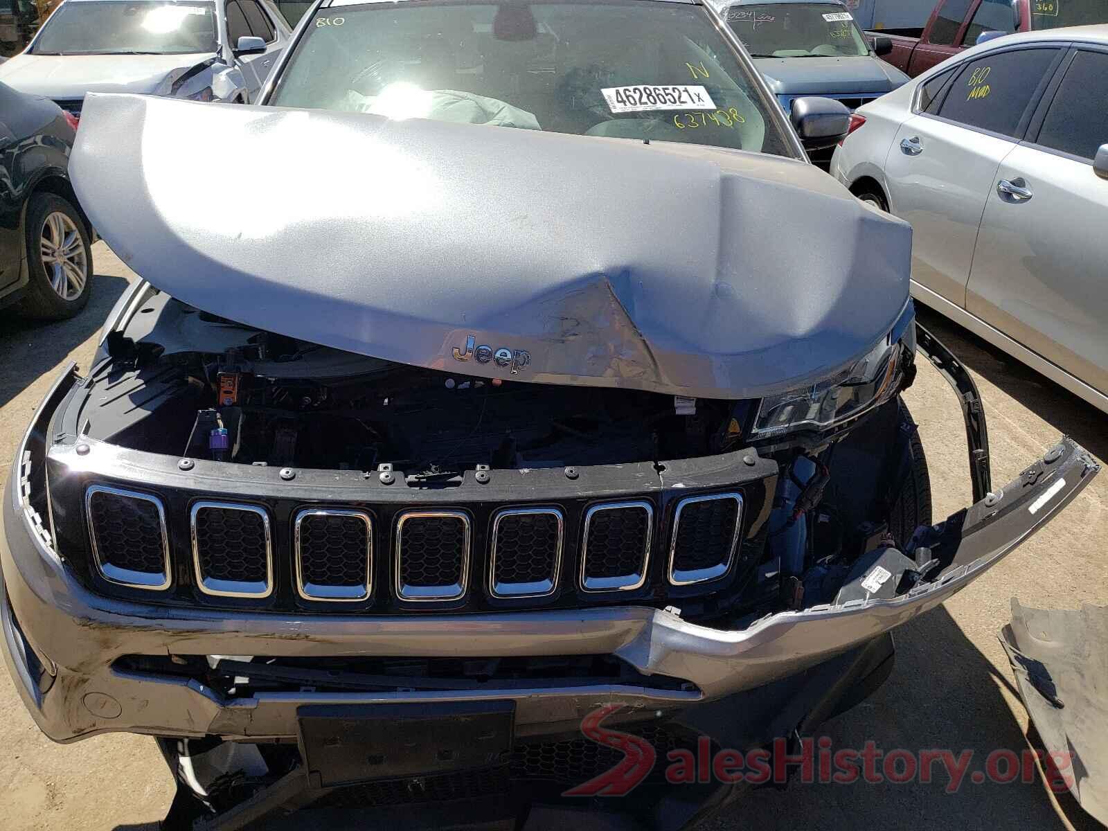 3C4NJCBB1KT637438 2019 JEEP COMPASS