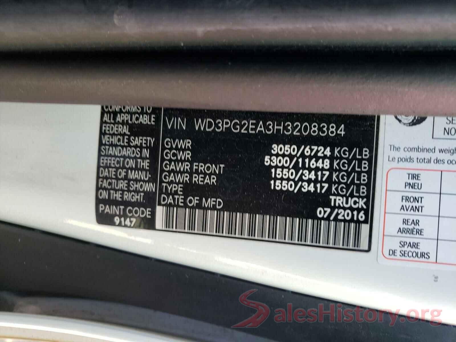 WD3PG2EA3H3208384 2017 MERCEDES-BENZ ALL OTHER