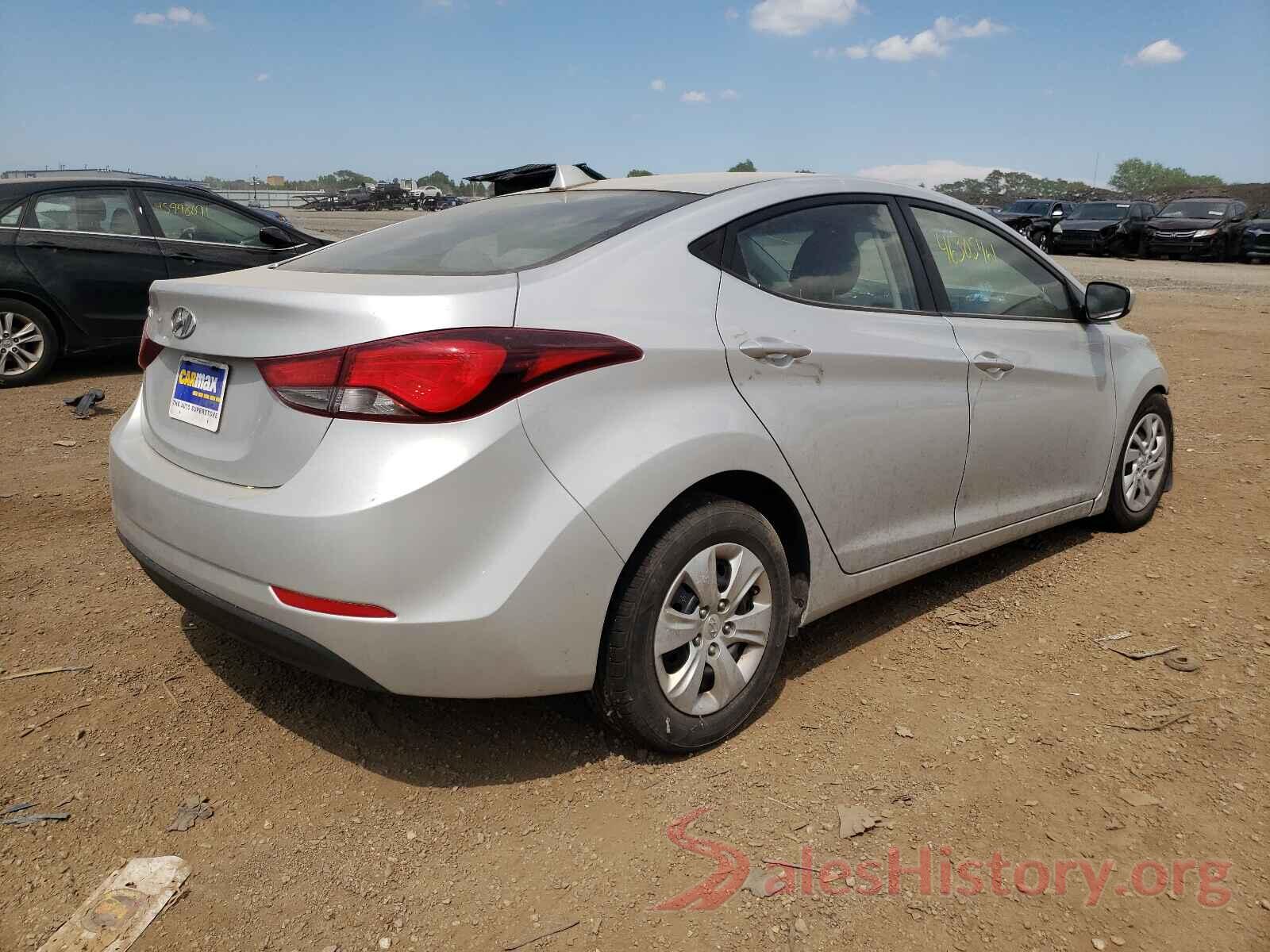 5NPDH4AE9GH758993 2016 HYUNDAI ELANTRA