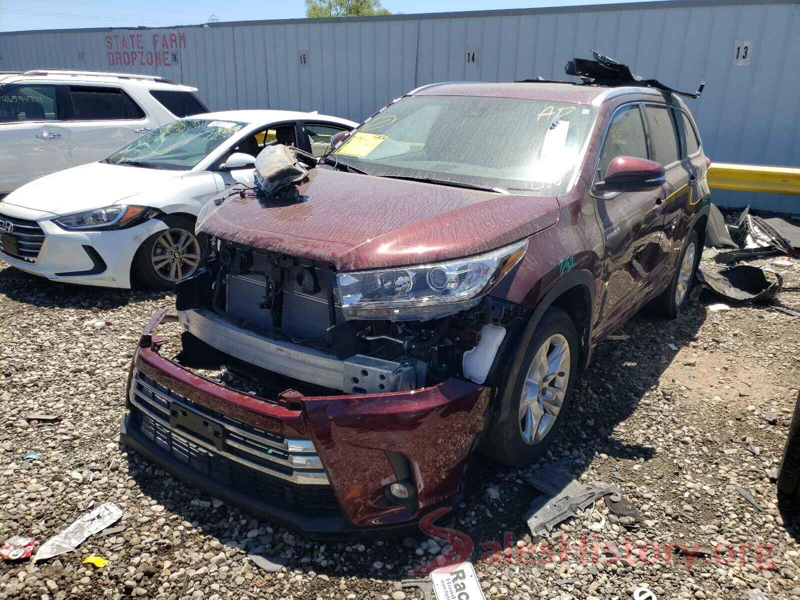 5TDDGRFH1KS077927 2019 TOYOTA HIGHLANDER