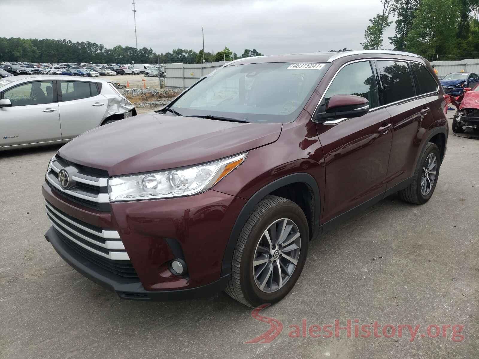 5TDKZRFHXKS364880 2019 TOYOTA HIGHLANDER