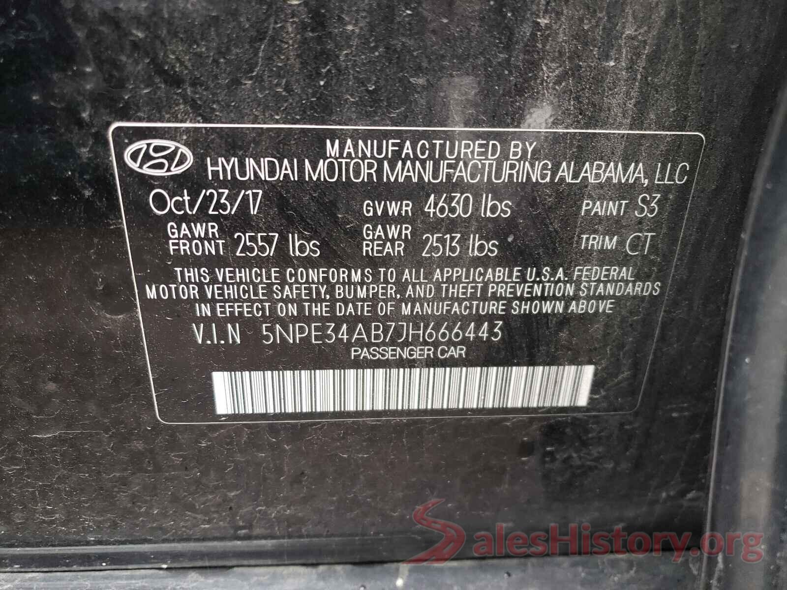 5NPE34AB7JH666443 2018 HYUNDAI SONATA